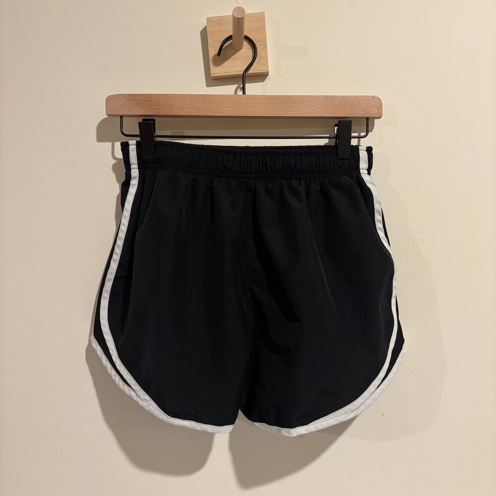 Nike Women's Tempo Dri-FIT Running Shorts Black White Trim Size S - Picture 2 of 5